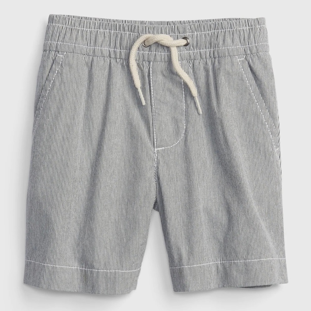 Ticking stripe toddler shorts
